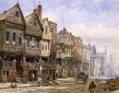 Watergate Street, Chester, Looking West by Louise Ingram Rayner