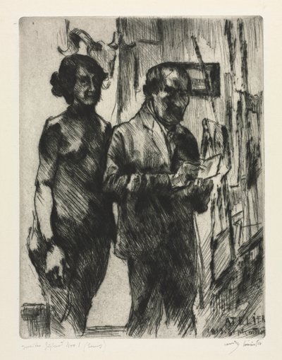 In the Studio by Lovis Corinth