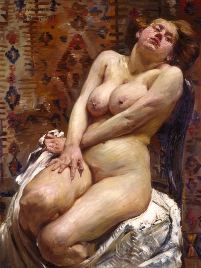 Nana, Female Nude by Lovis Corinth