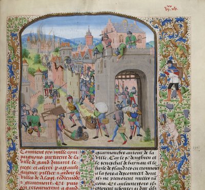 Pillage the City of Grammont, ca. 1470-1475 by Loyset Liedet