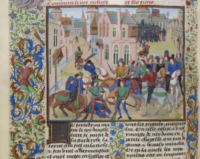 The Death of Wat Tyler by Loyset Liedet