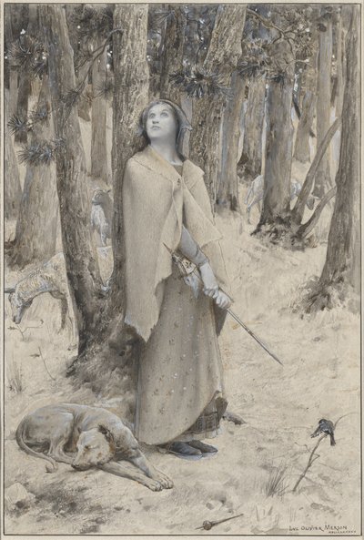 Joan of Arc Hearing the Voices by Luc Olivier Merson