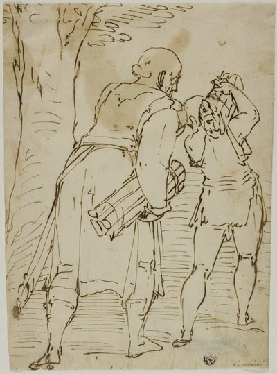 Abraham and Isaac by Luca Cambiaso