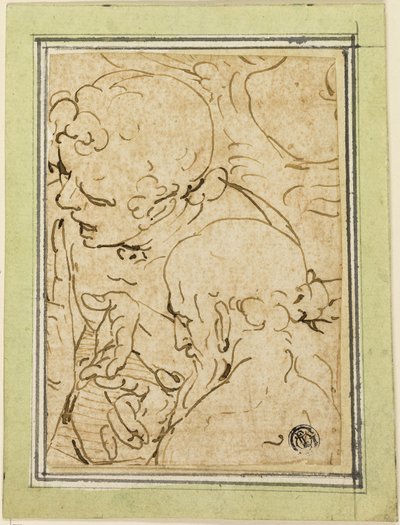 Two Evangelists Conversing by Luca Cambiaso