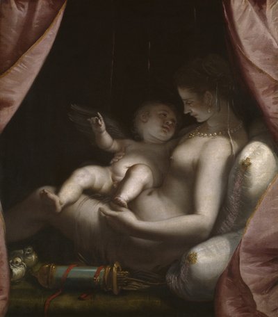 Venus and Cupid, c. 1570 by Luca Cambiaso