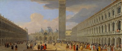 Piazza San Marco, Venice by Luca Carlevarijs