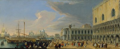 The Molo, Venice, Looking West by Luca Carlevarijs