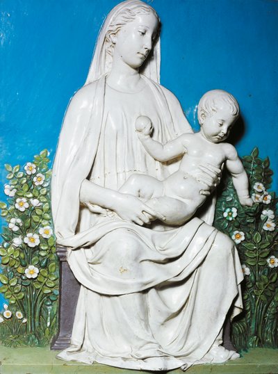 Madonna of Rose Garden by Luca Della Robbia