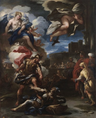 Aeneas Defeats Turnus by Luca Giordano