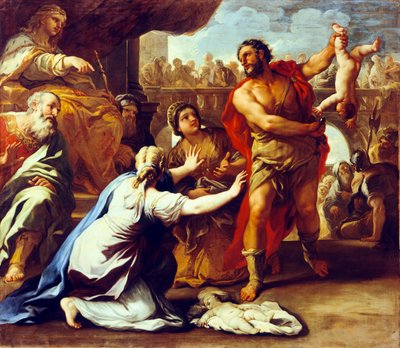 Judgement of Solomon by Luca Giordano