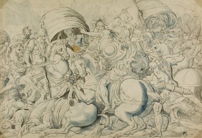 Battle before Troy by Luca Penni
