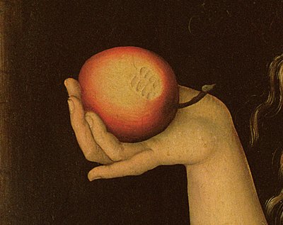 Eve (detail) by Lucas Cranach the Elder