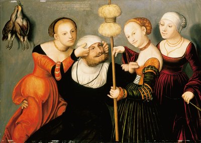 Hercules at the Court of Omphale by Lucas Cranach