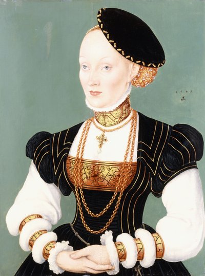 Portrait of Anne of Denmark by Lucas Cranach