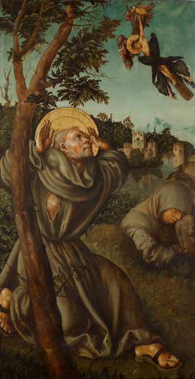 Stigmatisation of St. Francis by Lucas Cranach d. Ä.