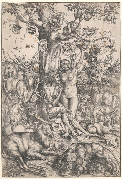 The Fall of Man by Lucas Cranach d.Æ.