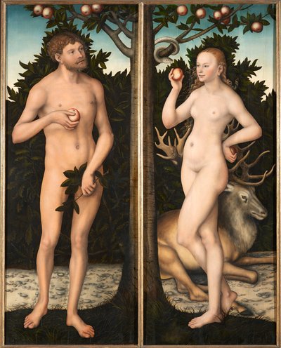 Adam and Eve by Lucas Cranach the Elder