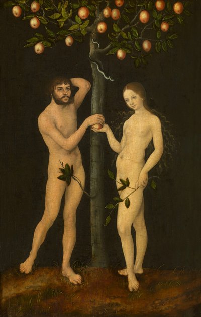 Adam and Eve by Lucas Cranach the Elder