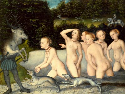 Diana and Actaeon by Lucas Cranach the Elder
