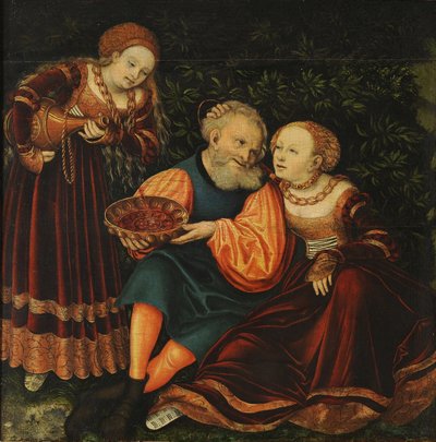Lot and His Daughters by Lucas Cranach the Elder