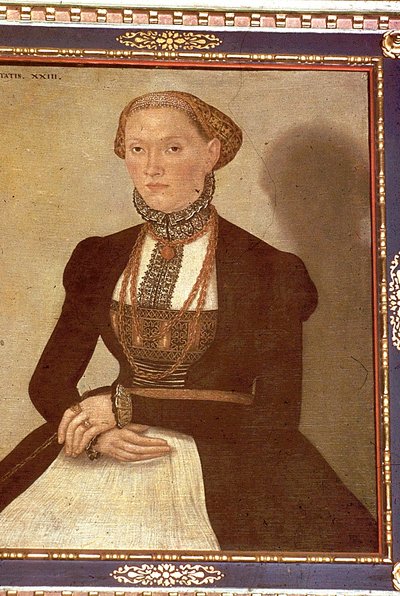 Portrait of Margarethe Luther by Lucas Cranach the Elder