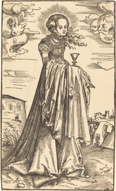 Saint Barbara by Lucas Cranach the Elder