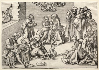 The Holy Family and Kindred by Lucas Cranach the Elder