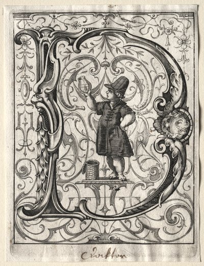 New ABC Booklet: D, 1627 by Lucas Kilian