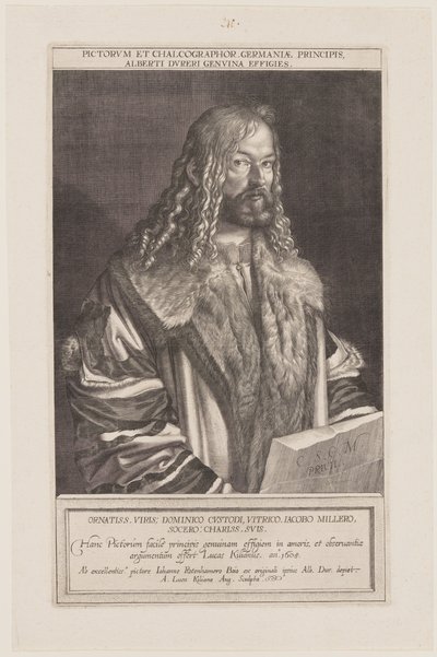 Portrait of Albrecht Dürer by Lucas Kilian