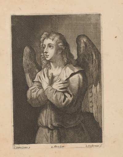 Angel with Folded Hands by Lucas Vorsterman (II)
