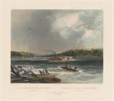 The Steamer Yellow-stone by Lucas Weber after Karl Bodmer