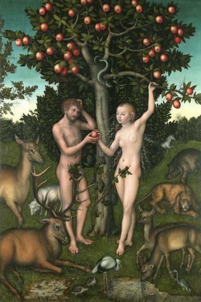 Adam and Eve by Lucas the Elder Cranach