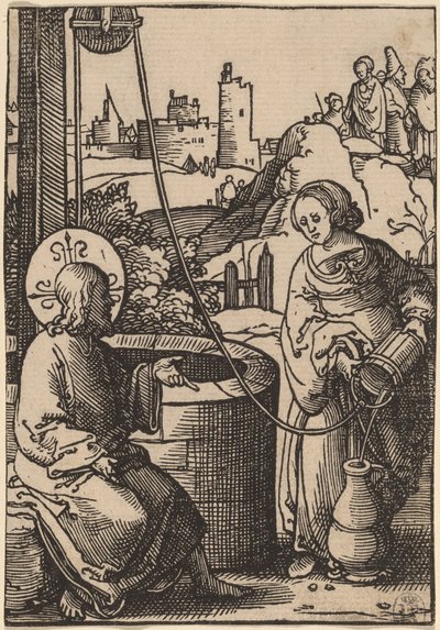 Christ and the Woman of Samaria by Lucas van Leyden