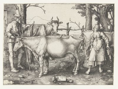 The Milkmaid by Lucas van Leyden