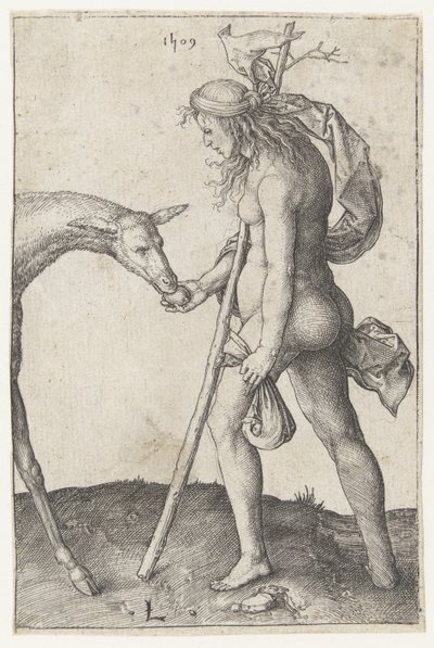 Young Woman with Hind by Lucas van Leyden