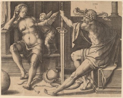 Mars, Venus, and Cupid by Lucas van Leyden
