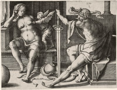 Mars, Venus, and Cupid by Lucas van Leyden