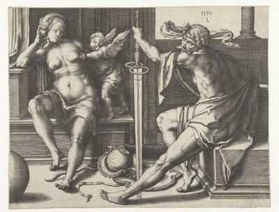 Mars, Venus, and Cupid by Lucas van Leyden
