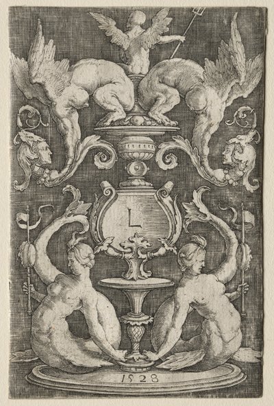 Panel of Ornament, 1528 by Lucas van Leyden