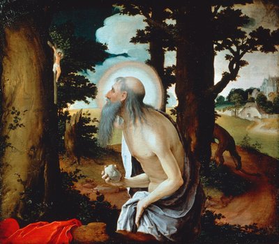 Penitent St Jerome by Lucas van Leyden