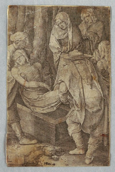 The Entombment, from The Passion by Lucas van Leyden