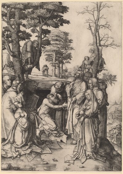 The Raising of Lazarus by Lucas van Leyden