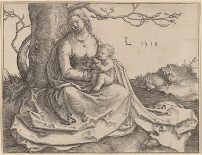 The Virgin Seated under a Tree by Lucas van Leyden