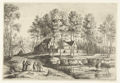 View of the Capuchin Monastery in Tervuren by Lucas van Uden
