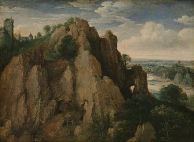 Mountainous Landscape by Lucas van Valckenborch