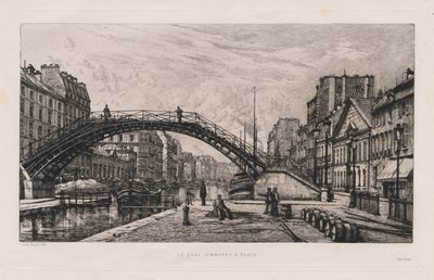 Le Quai Jemmapes à Paris, 1881 by Lucien Gautier