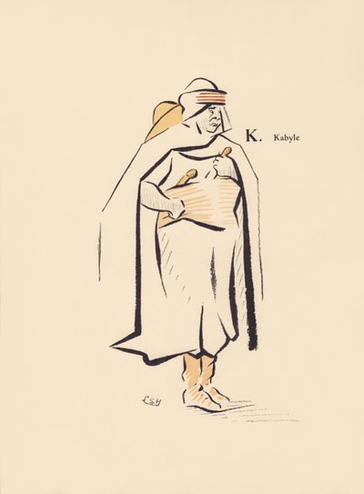 K. Kabyle by Lucien L. (active 1904) Henreaux