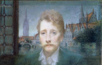 Portrait of Georges Rodenbach by Lucien Levy Dhurmer