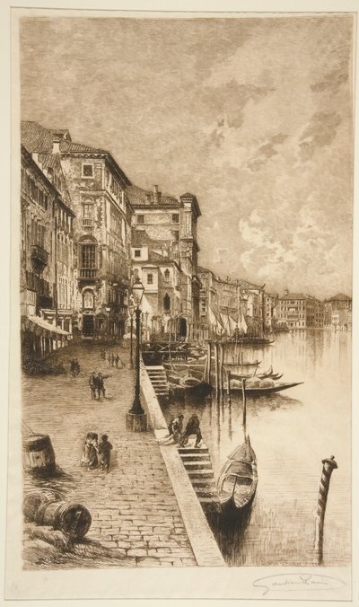 Quai, Venice by Lucien Marcelin Gautier