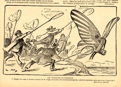 Le Rire Rouge, Satirical in B&W by Lucien Metivet
